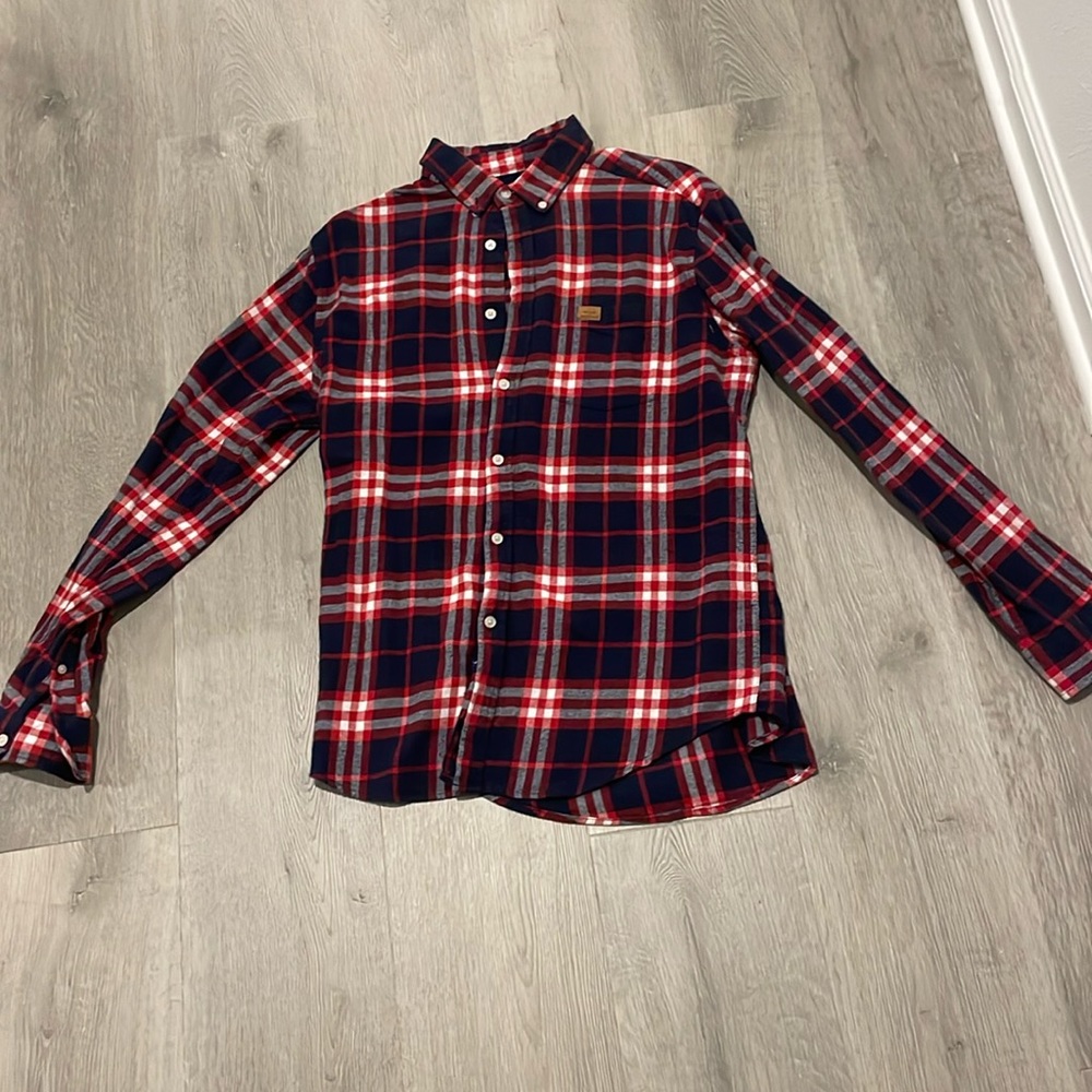 EUC Simple Southern Plaid Button Down
